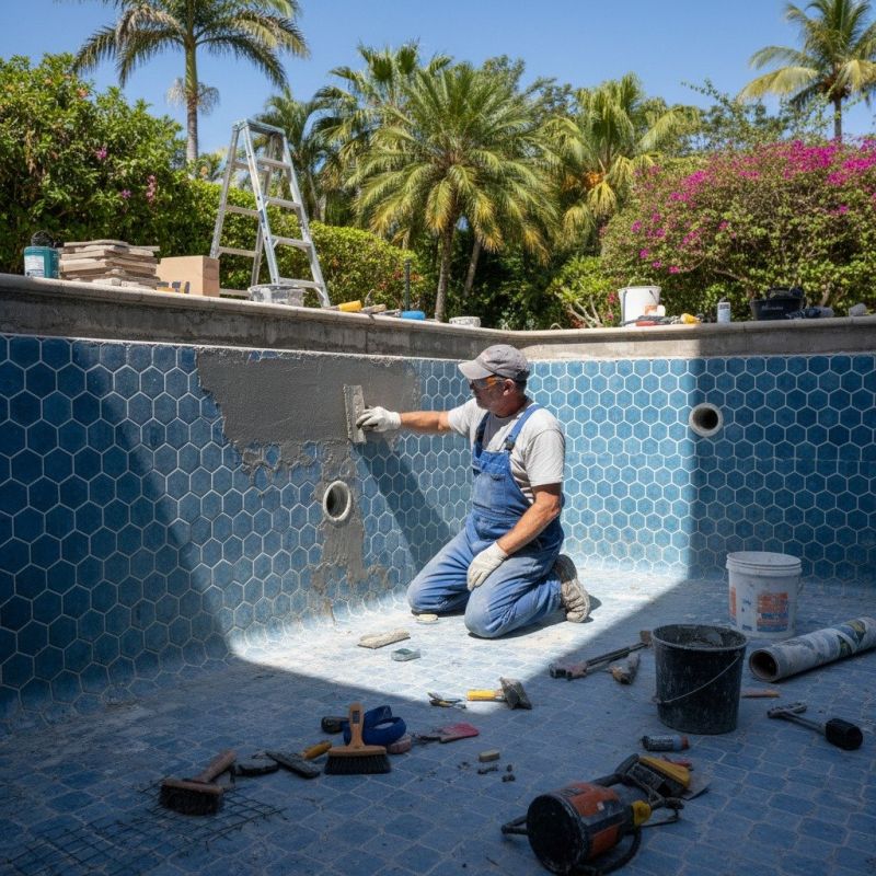 Pool Tile Repair