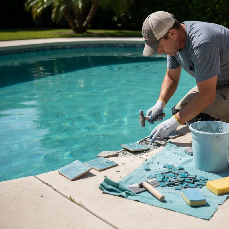 Pool Tile Repair